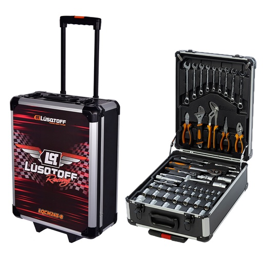 [LQCM245-8] Maletín Portátil Set De Herramientas Lusqtoff 245 Pz Juego